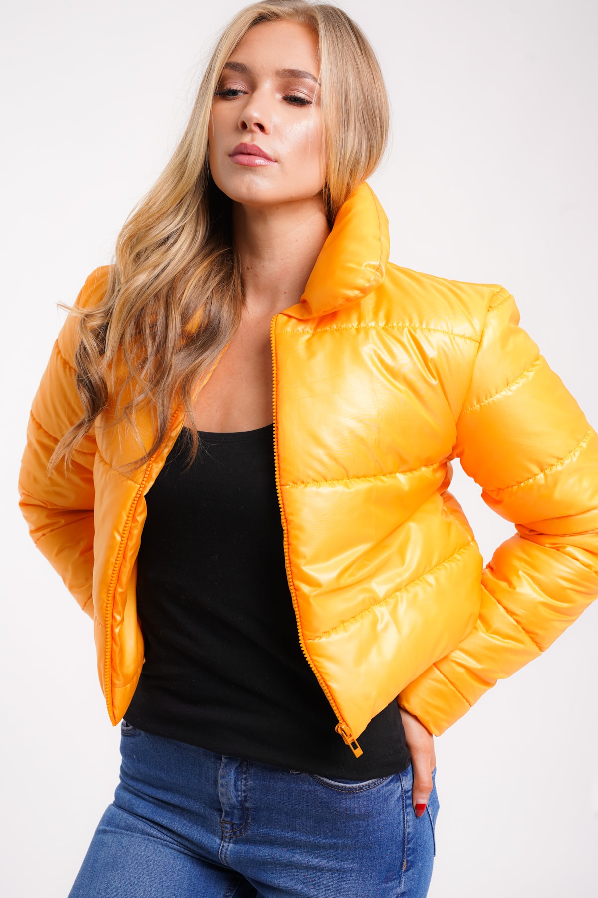 Cropped Padded Puffer Jacket | Affinity Wholesale Fashion